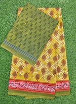 Load image into Gallery viewer, Beautiful Bhagru Print Pure Cotton Saree