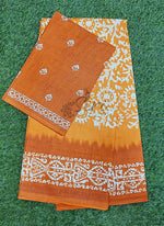 Load image into Gallery viewer, Beautiful Batik Print Pure Cotton Saree