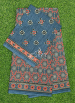 Load image into Gallery viewer, Ajrakh Print Pure Cotton Saree