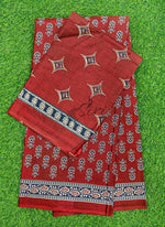 Load image into Gallery viewer, Bhagru Print Pure Soft Cotton Saree