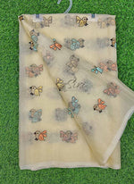 Load image into Gallery viewer, Lovely Organza Saree in Cute Birds Design