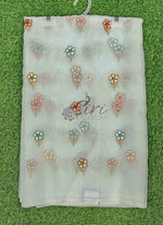 Load image into Gallery viewer, Lovely Organza Saree in Cute Flower Design