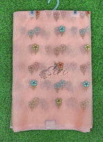 Load image into Gallery viewer, Lovely Organza Saree in Cute Flower Design