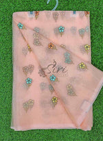 Load image into Gallery viewer, Lovely Organza Saree in Cute Flower Design