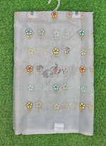 Load image into Gallery viewer, Lovely Organza Saree in Cute Flower Design
