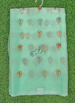 Load image into Gallery viewer, Lovely Organza Saree in Cute Flower Design