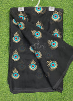 Load image into Gallery viewer, Lovely Georgette Saree in Embroidery Butis