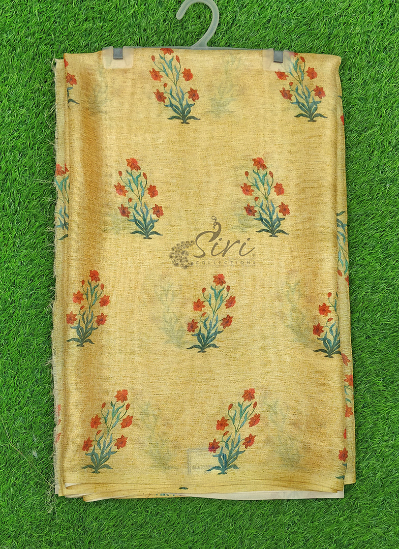Beautiful Digital Print Jute Saree