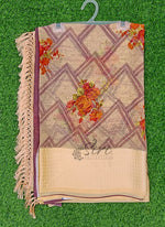 Load image into Gallery viewer, Lovely Printed Georgette Saree in Soft Self Borders