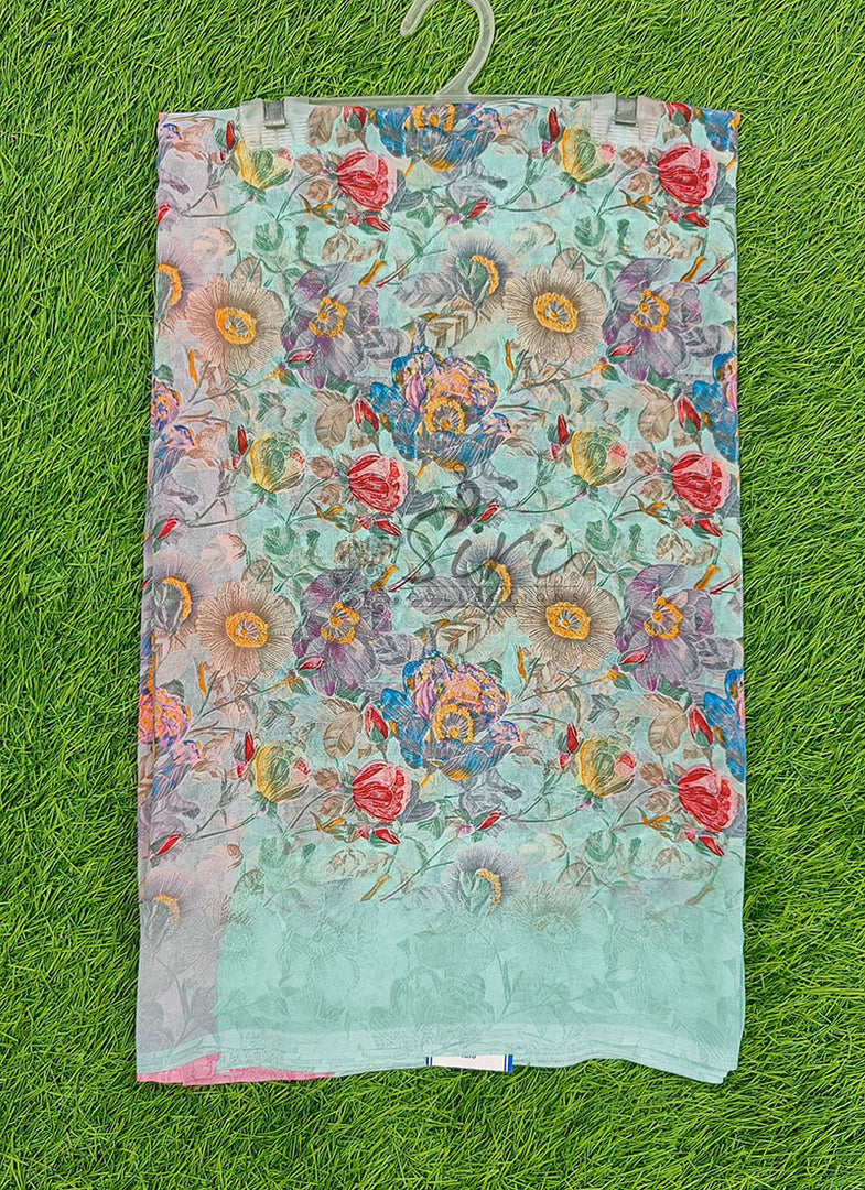 Lovely Printed Soft Georgette Saree