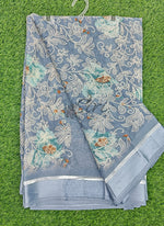 Load image into Gallery viewer, Lovely Moss Georgette Saree in Satin Borders