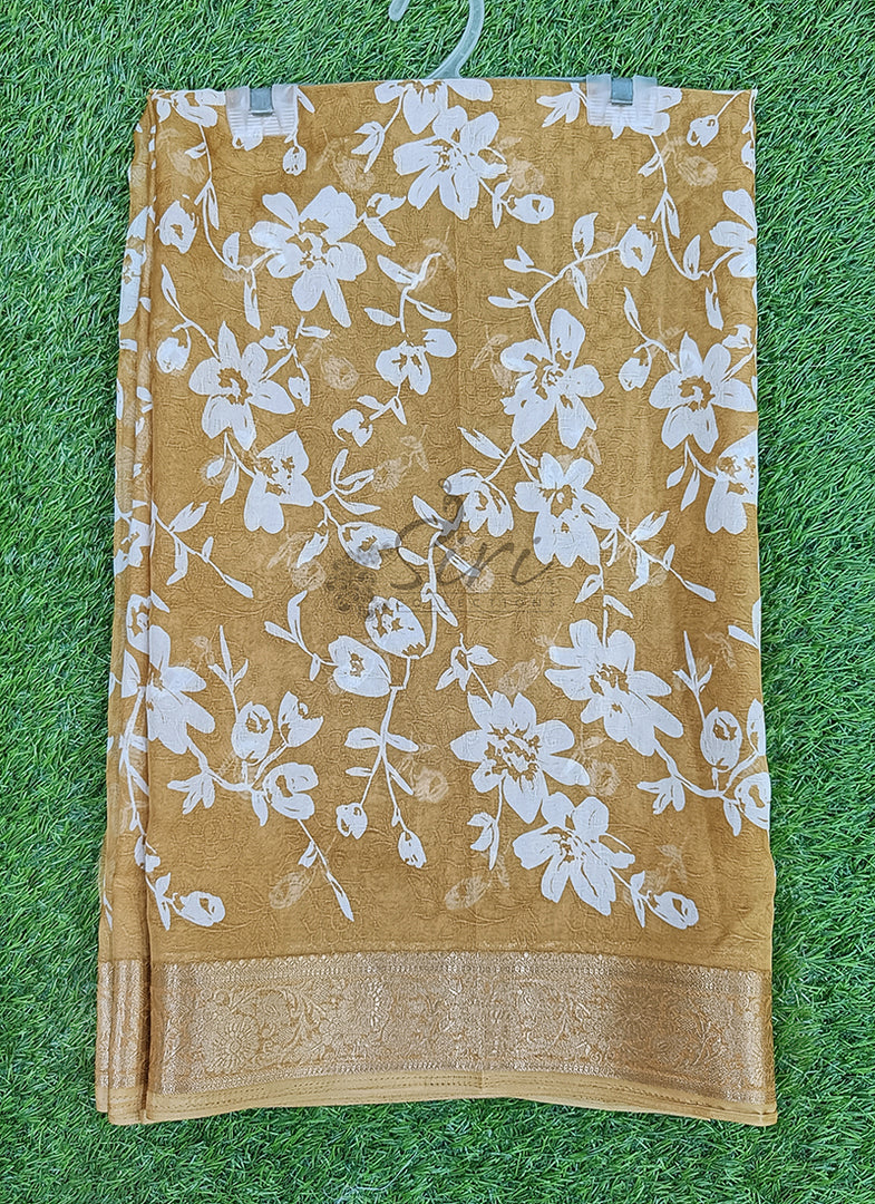 Lovely Printed Georgette Saree