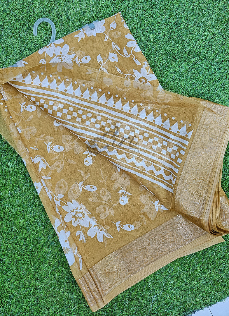 Lovely Printed Georgette Saree