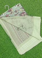 Load image into Gallery viewer, Lovely Printed Moss Georgette Saree in Foil Print