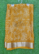 Load image into Gallery viewer, Lovely Printed Moss Georgette Saree