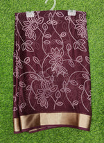 Load image into Gallery viewer, Lovely Printed Moss Georgette Saree