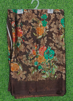 Load image into Gallery viewer, Beautiful Printed Floral Metal Georgette Saree