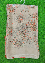 Load image into Gallery viewer, Beautiful Printed Chiffon Saree in Self Lines Texture