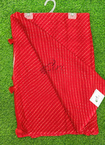 Load image into Gallery viewer, Beautiful Printed Chiffon Saree in Self Lines Texture