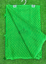 Load image into Gallery viewer, Beautiful Printed Chiffon Saree in Self Lines Texture