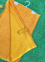 Load image into Gallery viewer, Beautiful Printed Chiffon Saree in Self Lines Texture