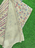 Load image into Gallery viewer, Beautiful Printed Moss Georgette Saree