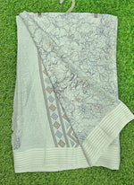 Load image into Gallery viewer, Beautiful Soft Moss Georgette Saree