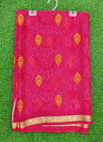 Load image into Gallery viewer, Latest Bandhini Printed Chiffon Saree with Blouse
