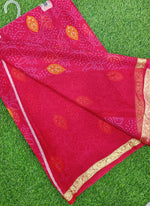 Load image into Gallery viewer, Latest Bandhini Printed Chiffon Saree with Blouse