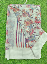 Load image into Gallery viewer, Beautiful Printed Moss Georgette Saree