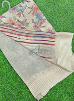 Load image into Gallery viewer, Beautiful Printed Moss Georgette Saree