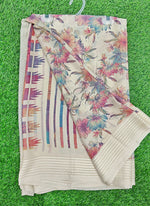 Load image into Gallery viewer, Beautiful Printed Moss Georgette Saree