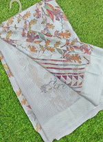 Load image into Gallery viewer, Beautiful Printed Moss Georgette Saree