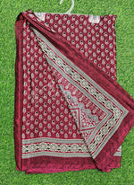 Load image into Gallery viewer, Latest Crepe Saree in Ajrakh Print