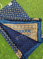 Load image into Gallery viewer, Latest Crepe Saree in Ajrakh Print