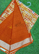 Load image into Gallery viewer, Latest Printed Fancy Chinon Crepe Saree