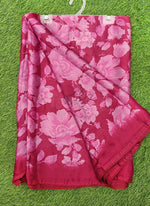 Load image into Gallery viewer, Beautiful Floral Printed Satin Chiffon Saree