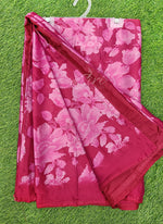 Load image into Gallery viewer, Beautiful Floral Printed Satin Chiffon Saree
