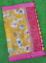 Load image into Gallery viewer, Beautiful Floral Digital Prints on Pure Kota Saree