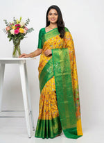 Load image into Gallery viewer, Beautiful Digital Print Fancy Banarasi Silk Saree