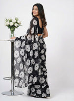 Load image into Gallery viewer, Latest Printed Georgette Saree in Floral Design