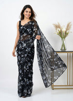 Load image into Gallery viewer, Latest Printed Georgette Saree in Floral Design