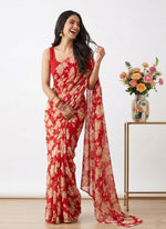 Load image into Gallery viewer, Latest Printed Georgette Saree in Floral Design