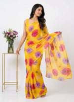 Load image into Gallery viewer, Latest Printed Georgette Saree in Floral Design