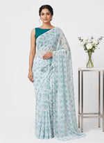 Load image into Gallery viewer, Siri Collections Printed Georgette Saree in Floral Design