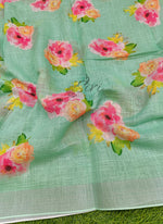 Load image into Gallery viewer, Lovely Digital Floral Print Linen Dupatta
