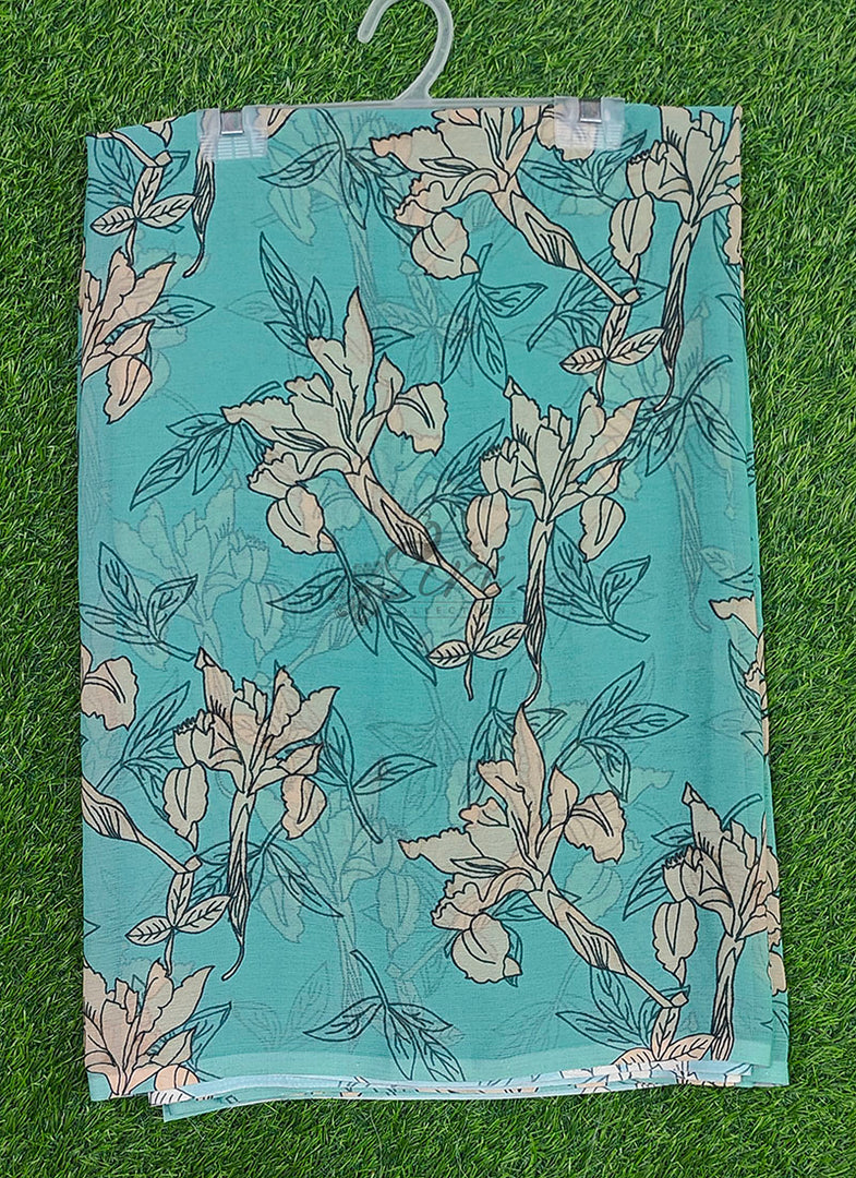 Beautiful Digital Print Soft Siri Chiffon Saree