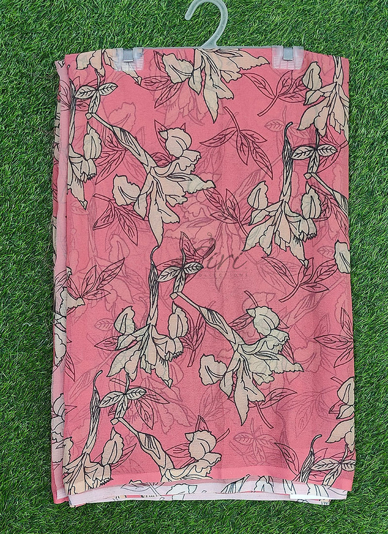 Beautiful Digital Print Soft Siri Chiffon Saree