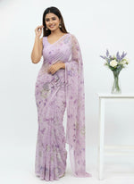Load image into Gallery viewer, Beautiful Digital Print Soft Siri Chiffon Saree with Blouse