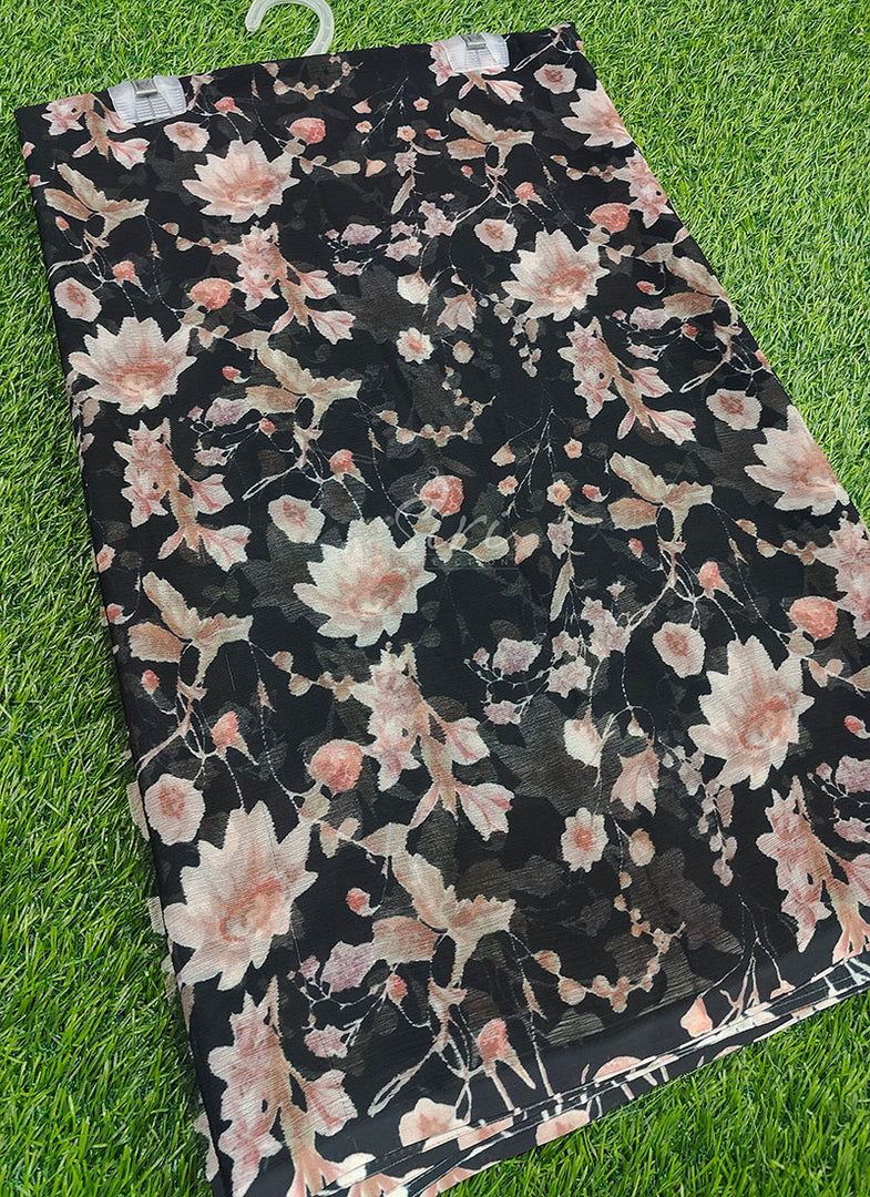 Beautiful Digital Print Soft Siri Chiffon Saree